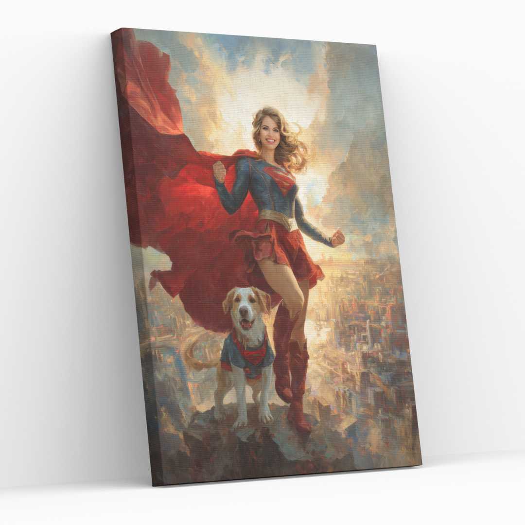 Персонализиран портрет за приятели "Приятели супергерои"