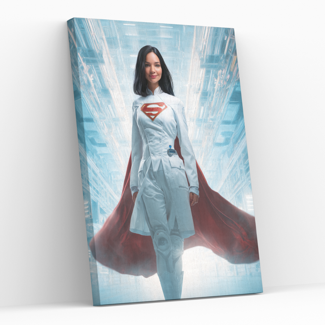 Персонализиран портрет за жена "Супер-дама доктор"