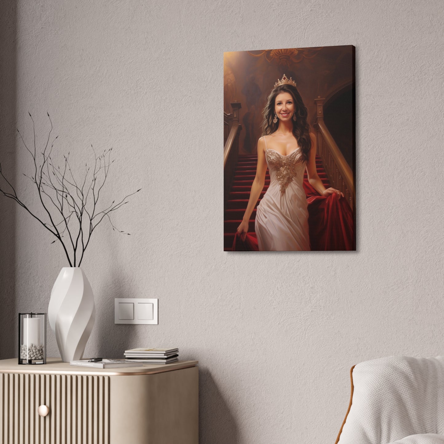Персонализиран кралски портрет за жена "Приказната Принцеса"