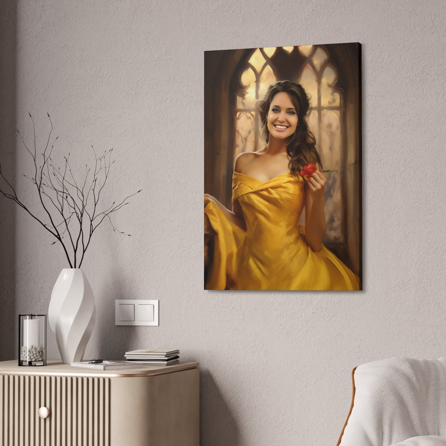 Персонализиран кралски портрет за жена "Принцеса Бел"