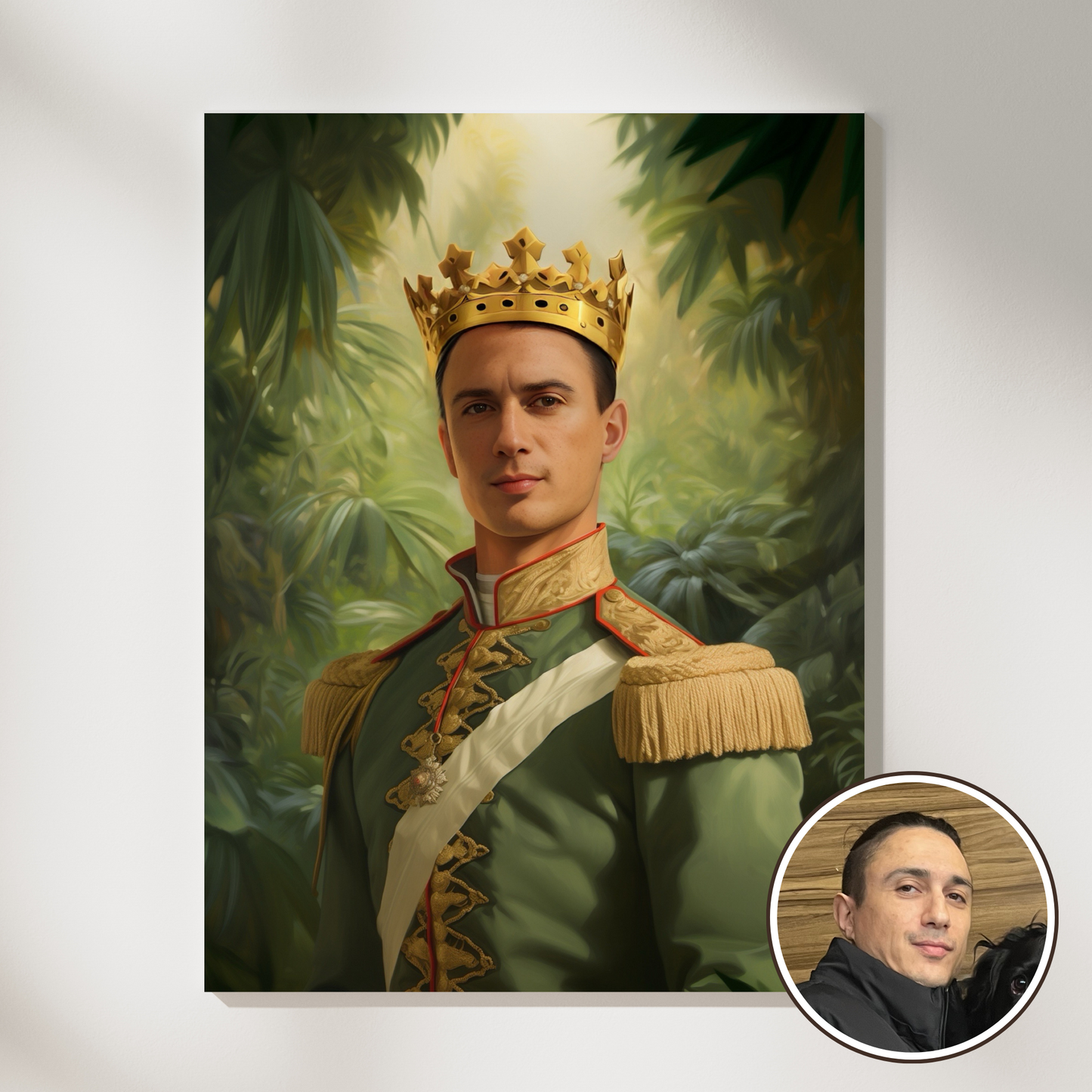 Персонализиран кралски портрет за мъж "Принцът"