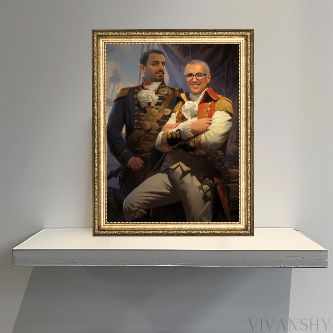 Персонализиран портрет за приятели "Генералите"