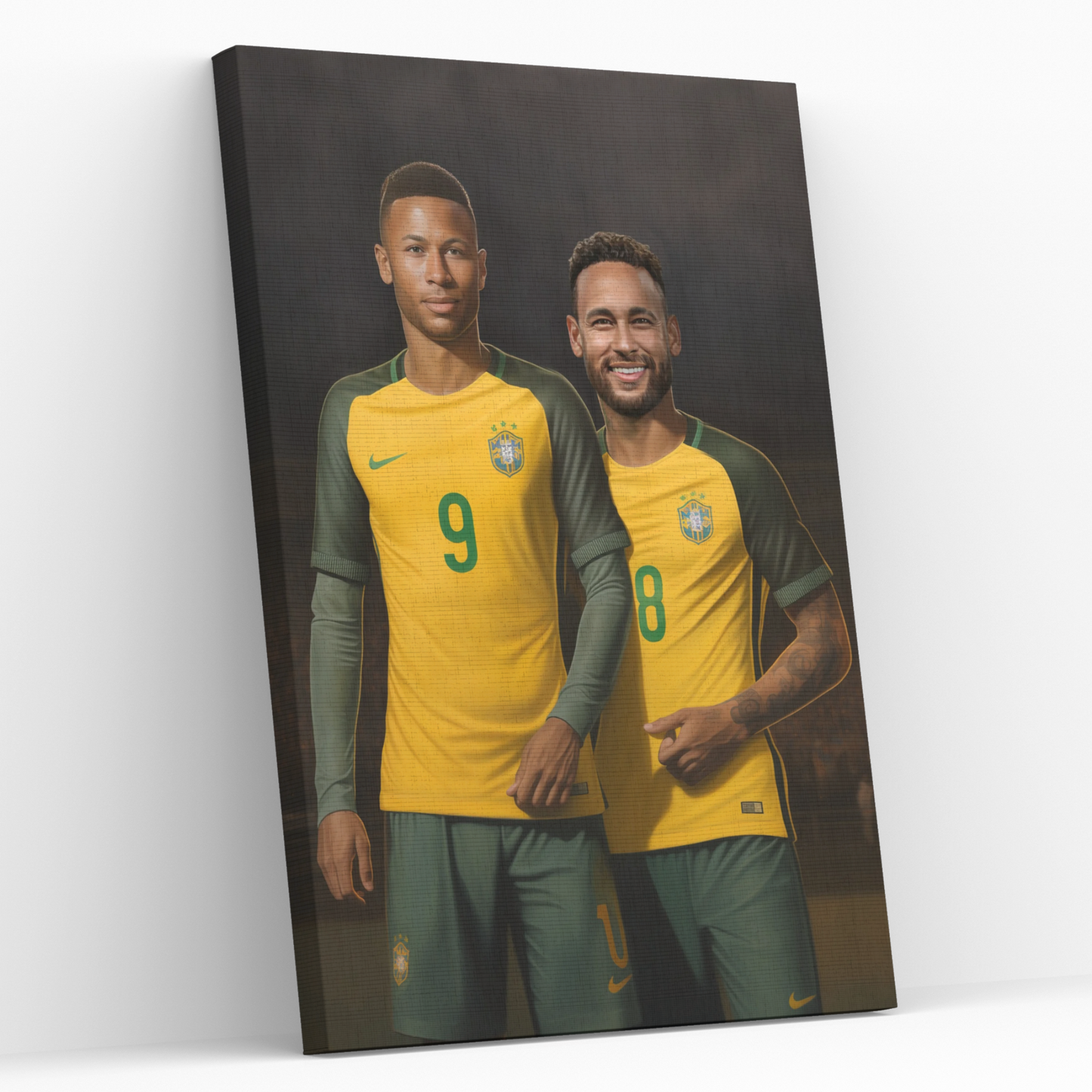 Персонализиран футболен портрет с ТЕБ и Неймар