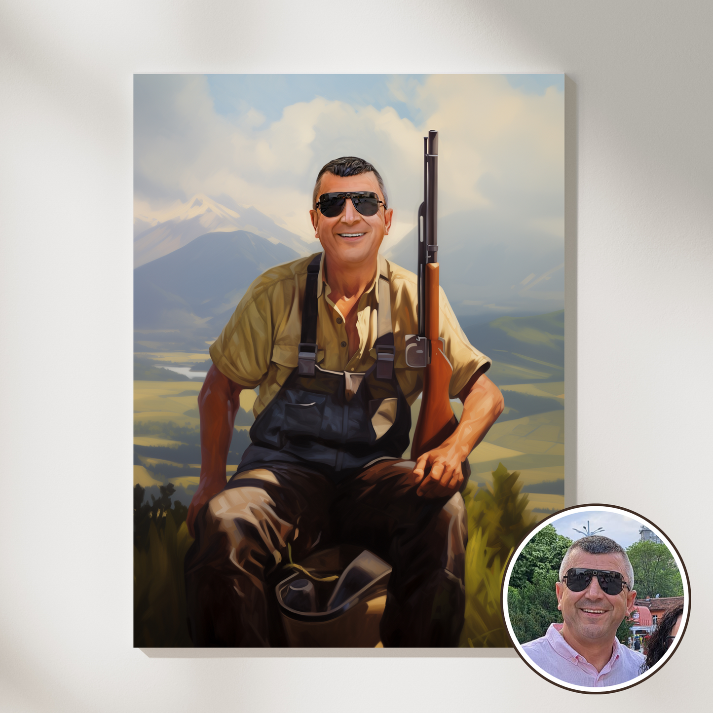 Персонализиран портрет за мъж "Ловецът"