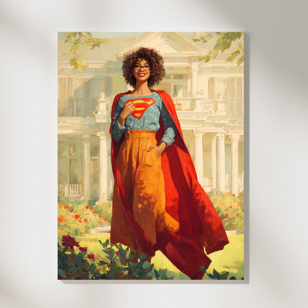 Персонализиран портрет за жена "Истинската супер-жена"