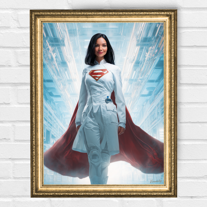 Персонализиран портрет за жена "Супер-дама доктор"