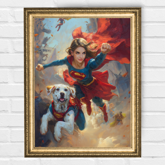 Персонализиран портрет за приятели "Супер отбор"