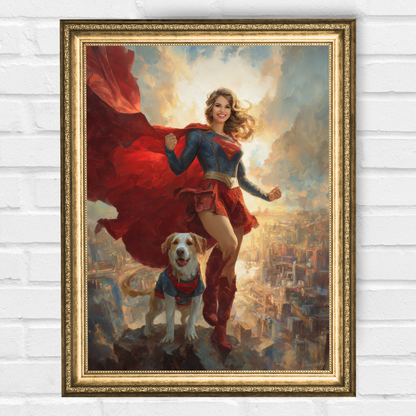 Персонализиран портрет за приятели "Приятели супергерои"