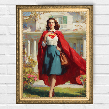 Персонализиран портрет за жена "Истинската супер-дама"