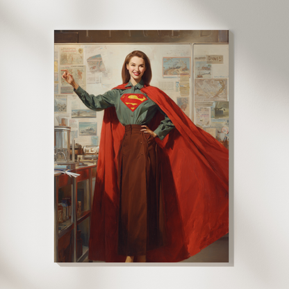 Персонализиран портрет за жена "Супер учителката - История"