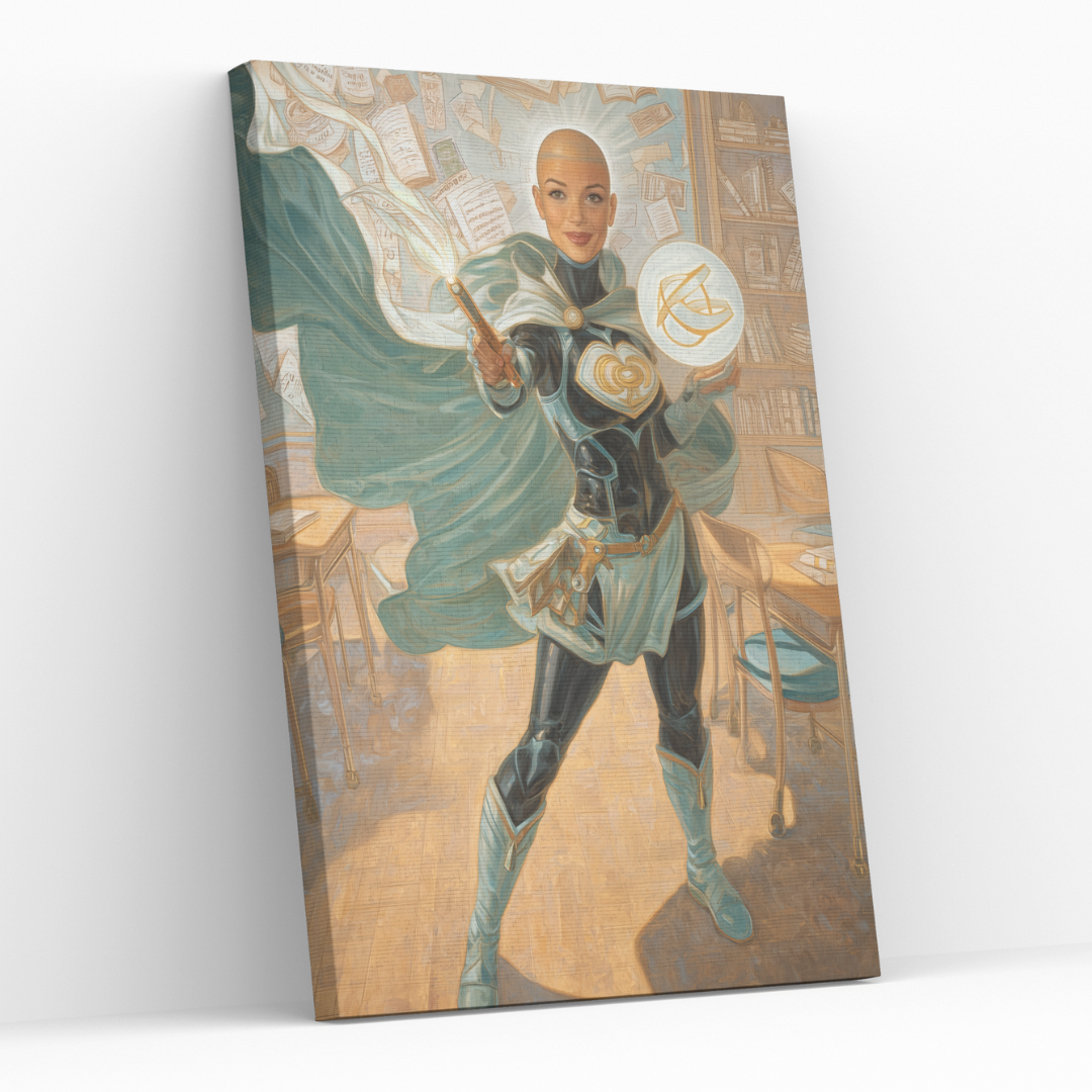 Персонализиран портрет за жена "Господарката на знанието"