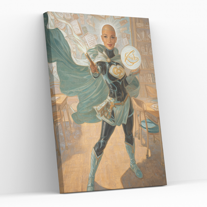 Персонализиран портрет за жена "Господарката на знанието"