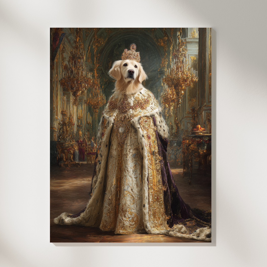 Персонализиран портрет за куче "Командир Златна Епоха"