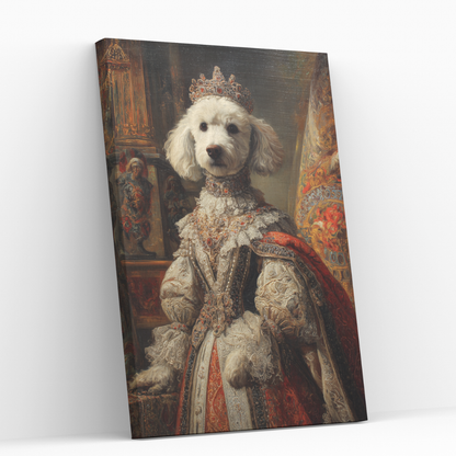 Персонализиран кралски портрет за куче "Оривелла"