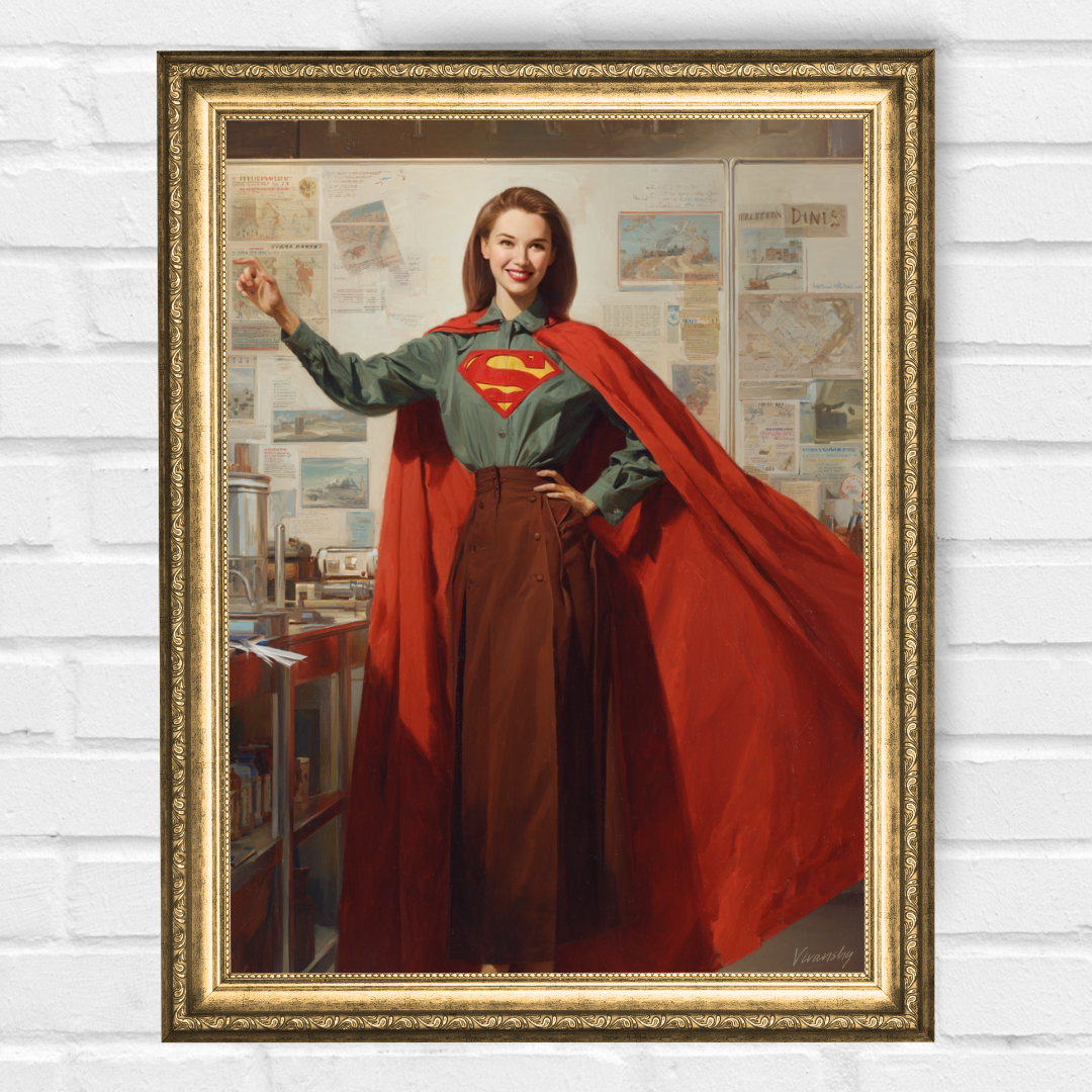 Персонализиран портрет за жена "Супер учителката - История"