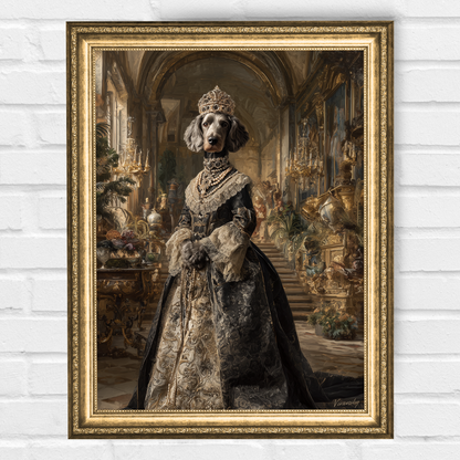 Персонализиран кралски портрет за куче "Зирвалис"