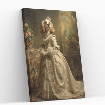 Персонализиран портрет за куче "Кралица Флорес"