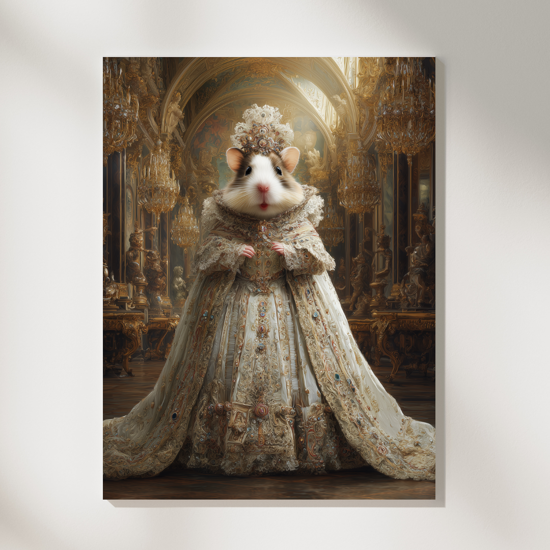 Персонализиран портрет за хамстер "Баронът на малките империи"