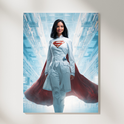 Персонализиран портрет за жена "Супер-дама доктор"