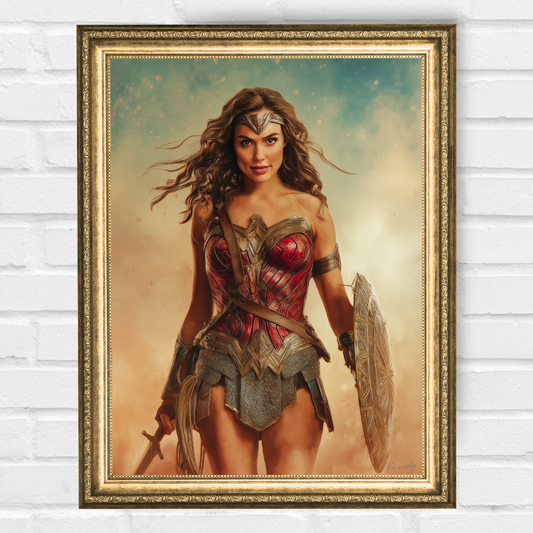 Персонализиран портрет за жена "Жената чудо"