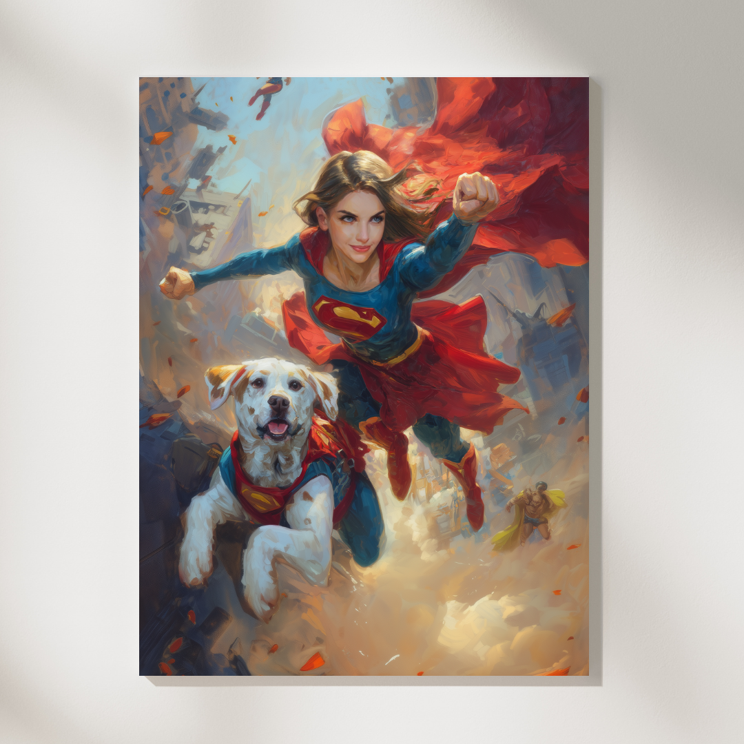 Персонализиран портрет за приятели "Супер отбор"