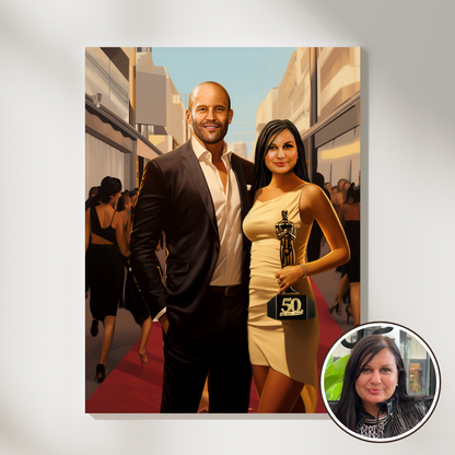 Персонализиран портрет с ТЕБ и Джейсън Стейтъм