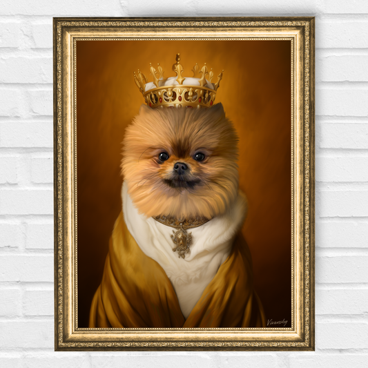 Персонализиран портрет за куче "крал Джаковски"