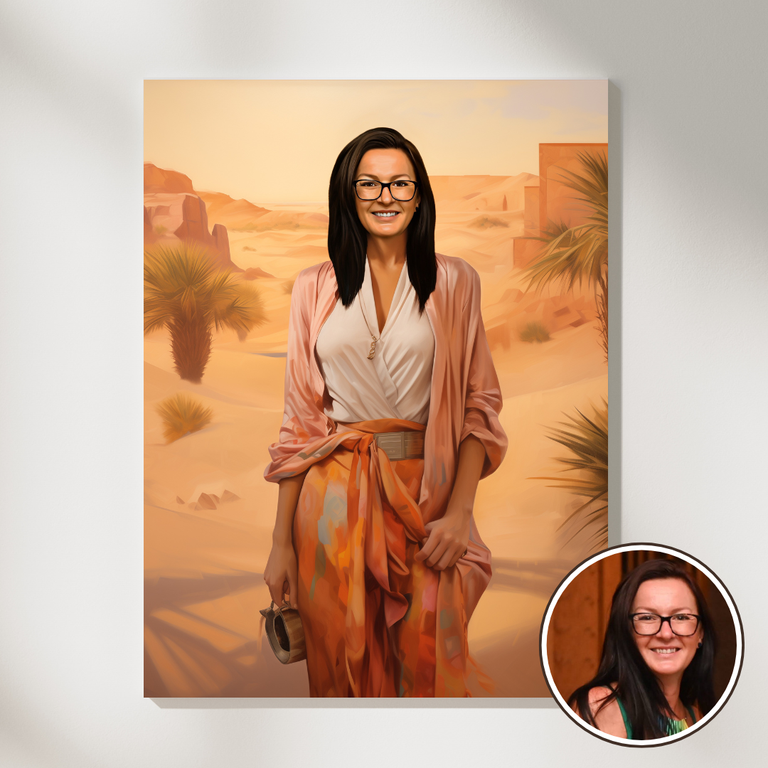 Персонализиран портрет за жена "Авантюристката"