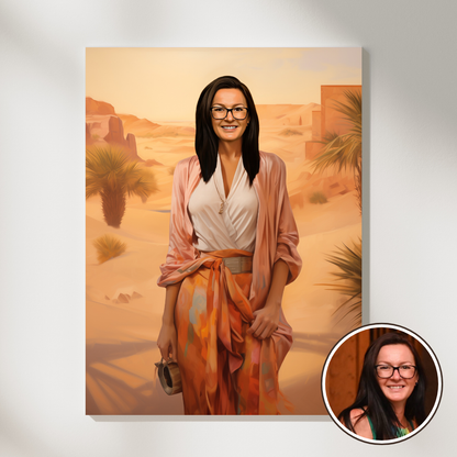 Персонализиран портрет за жена "Авантюристката"