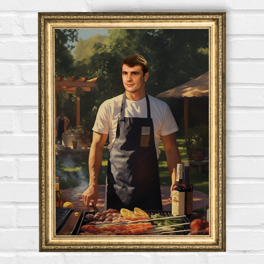 Персонализиран портрет за мъж "Барбекюрист"