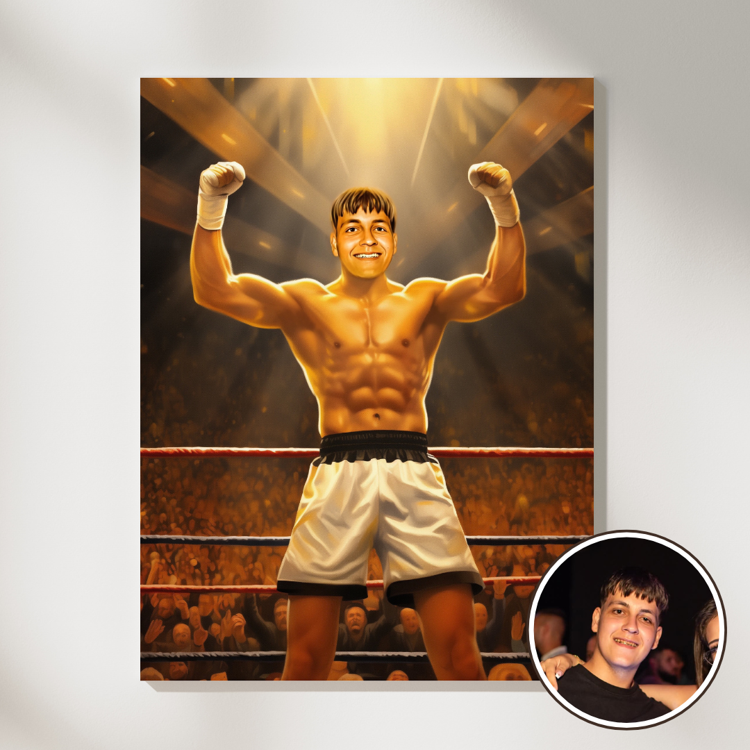 Персонализиран портрет за мъж "Боецът"