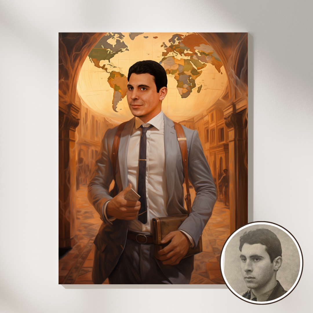 Персонализиран портрет за мъж "Приключенец"
