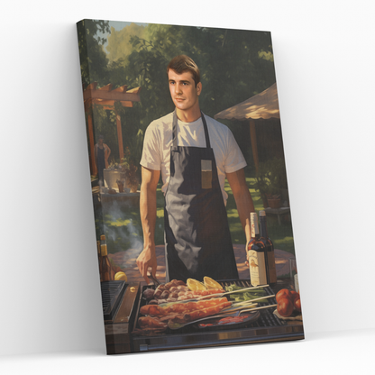 Персонализиран портрет за мъж "Барбекюрист"