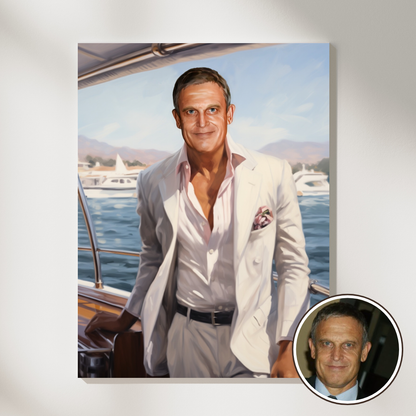 Персонализиран портрет за мъж "Милионерът"