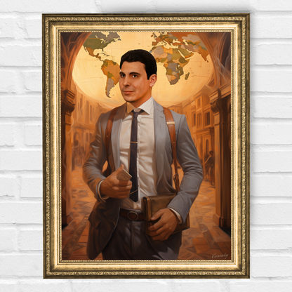 Персонализиран портрет за мъж "Приключенец"