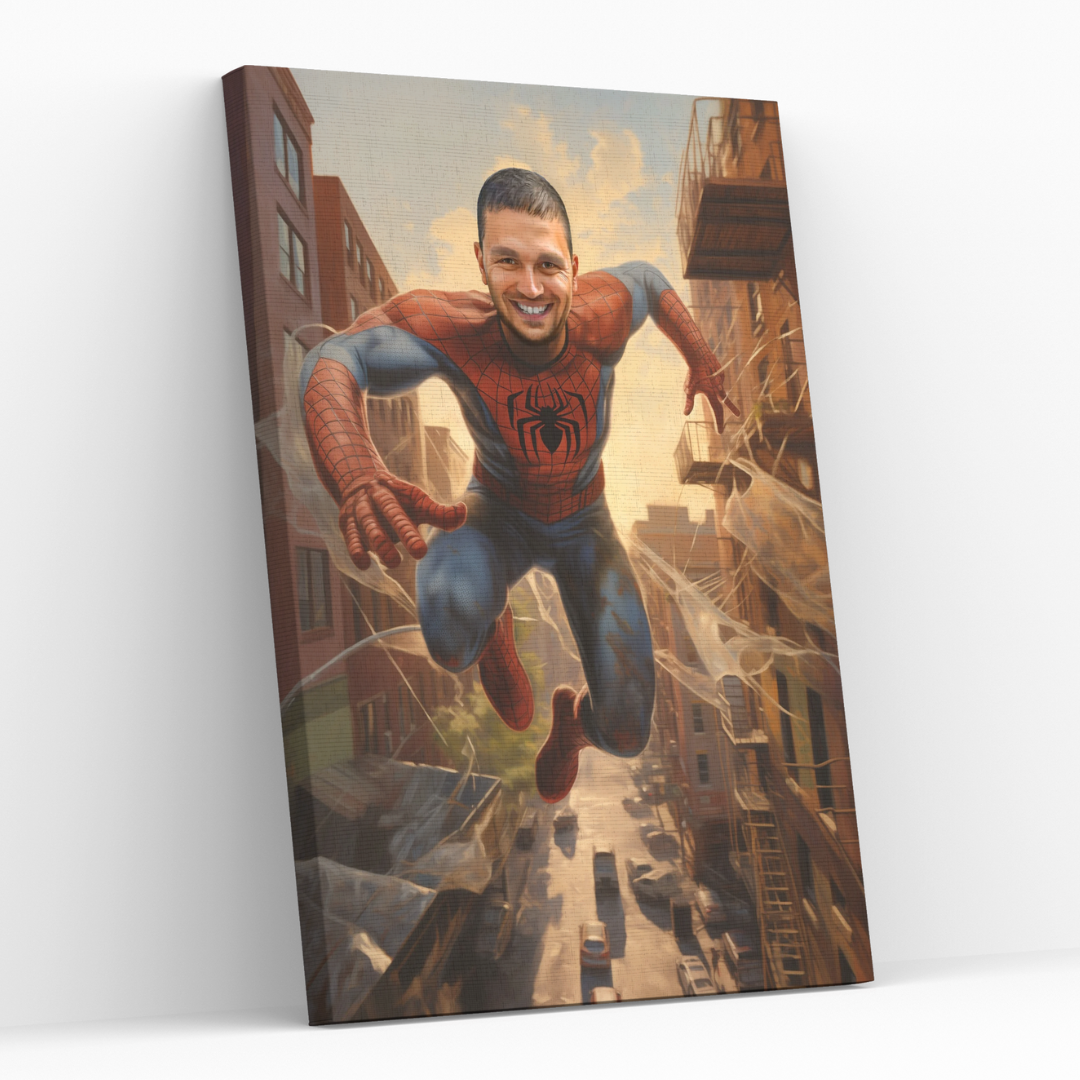 Персонализиран портрет за мъж "Спайдър-Мен"