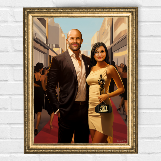 Персонализиран портрет с ТЕБ и Джейсън Стейтъм