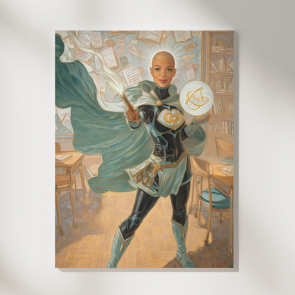 Персонализиран портрет за жена "Господарката на знанието"