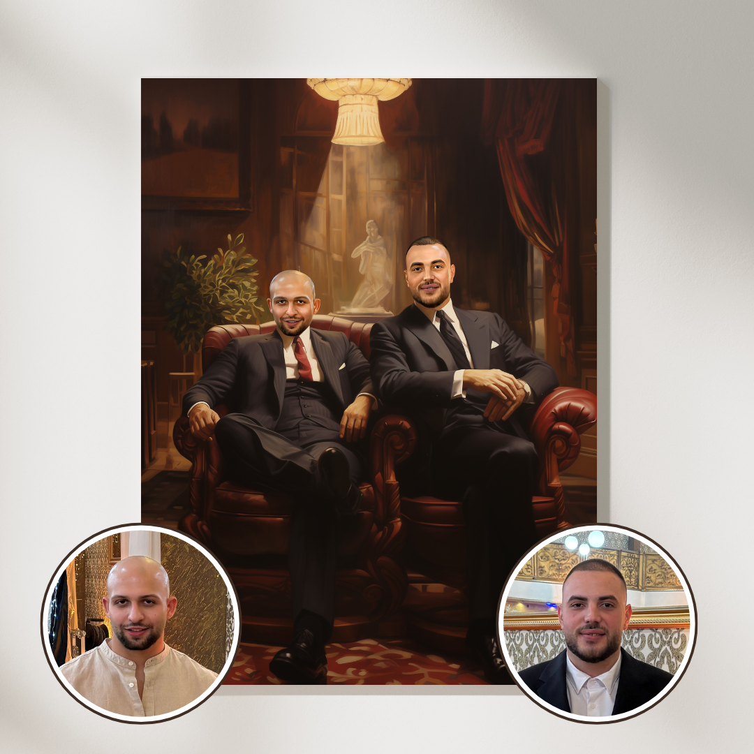 Персонализиран портрет за приятели "Мафиотите"