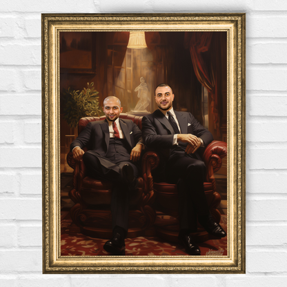 Персонализиран портрет за приятели "Мафиотите"