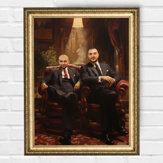 Персонализиран портрет за приятели "Мафиотите"